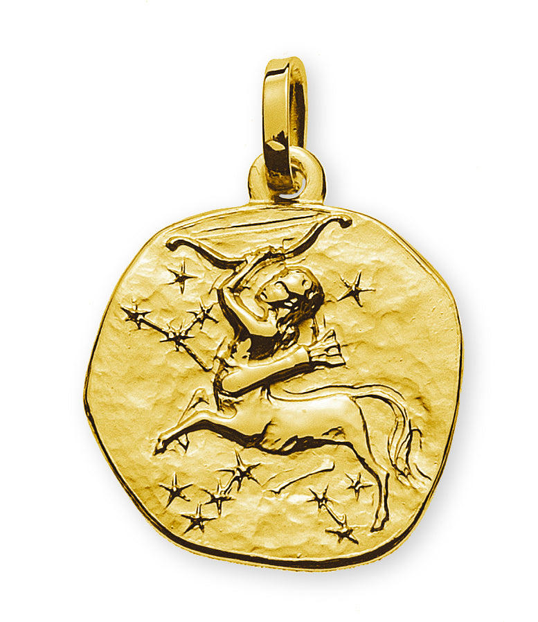 Sternzeichen Schütze mit Sternbild (Gelbgold 750)