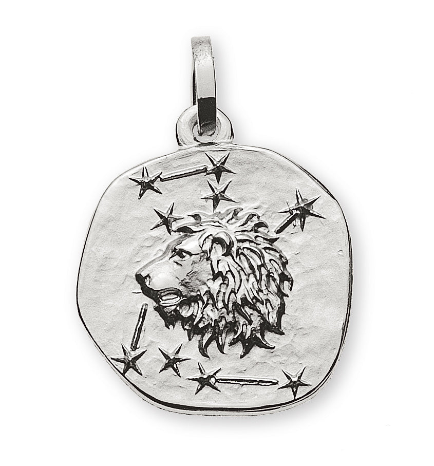 Sternzeichen Löwe mit Sternbild (Weissgold 750)