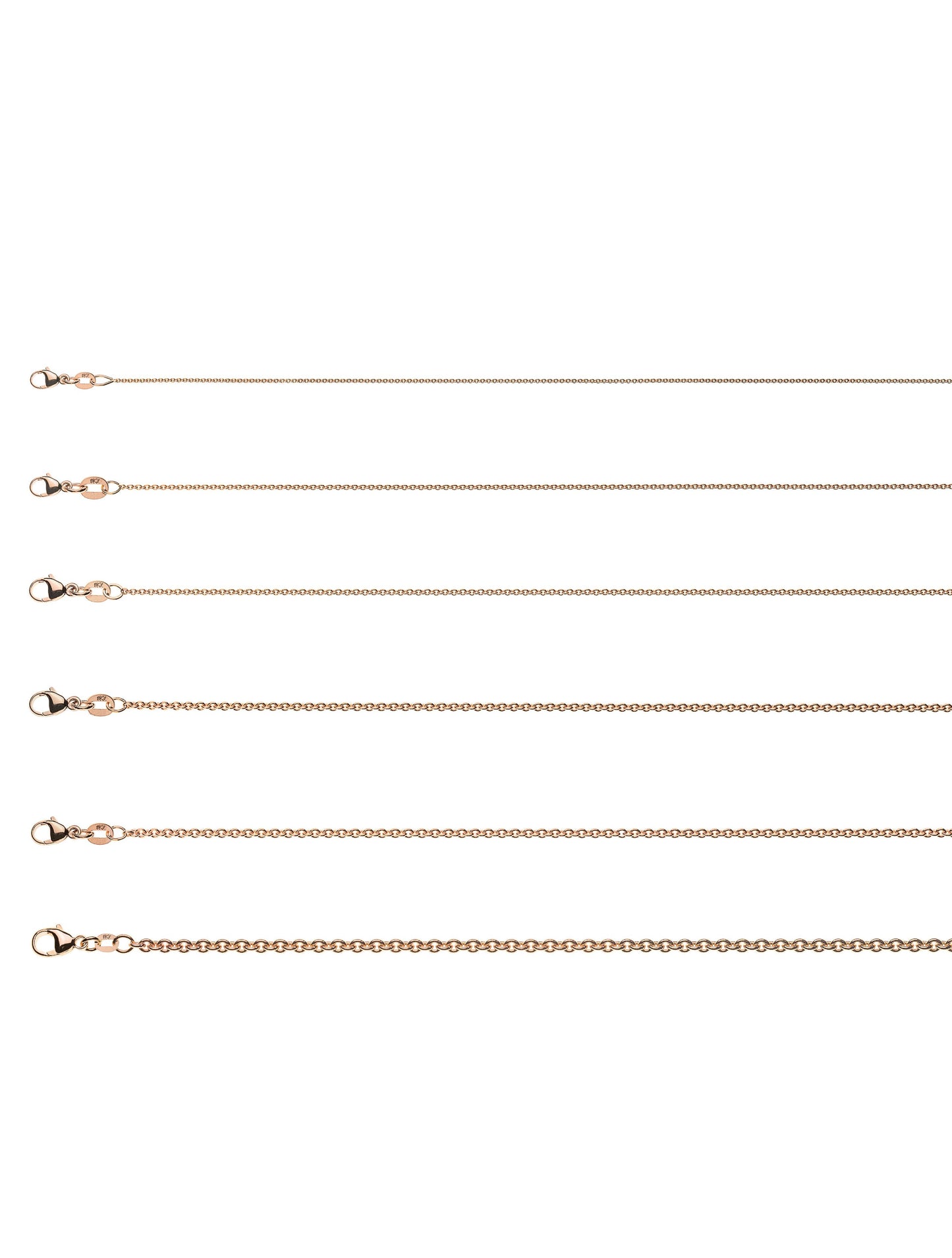 Halskette Rundanker (Rosegold 750)