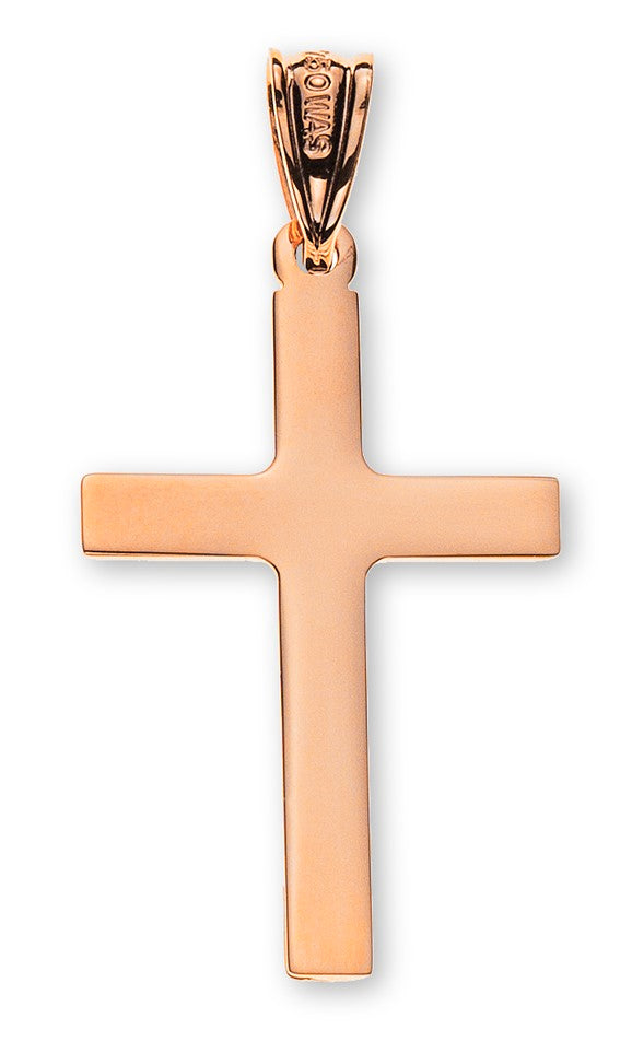 Balken-Kreuz (Rosegold 750)