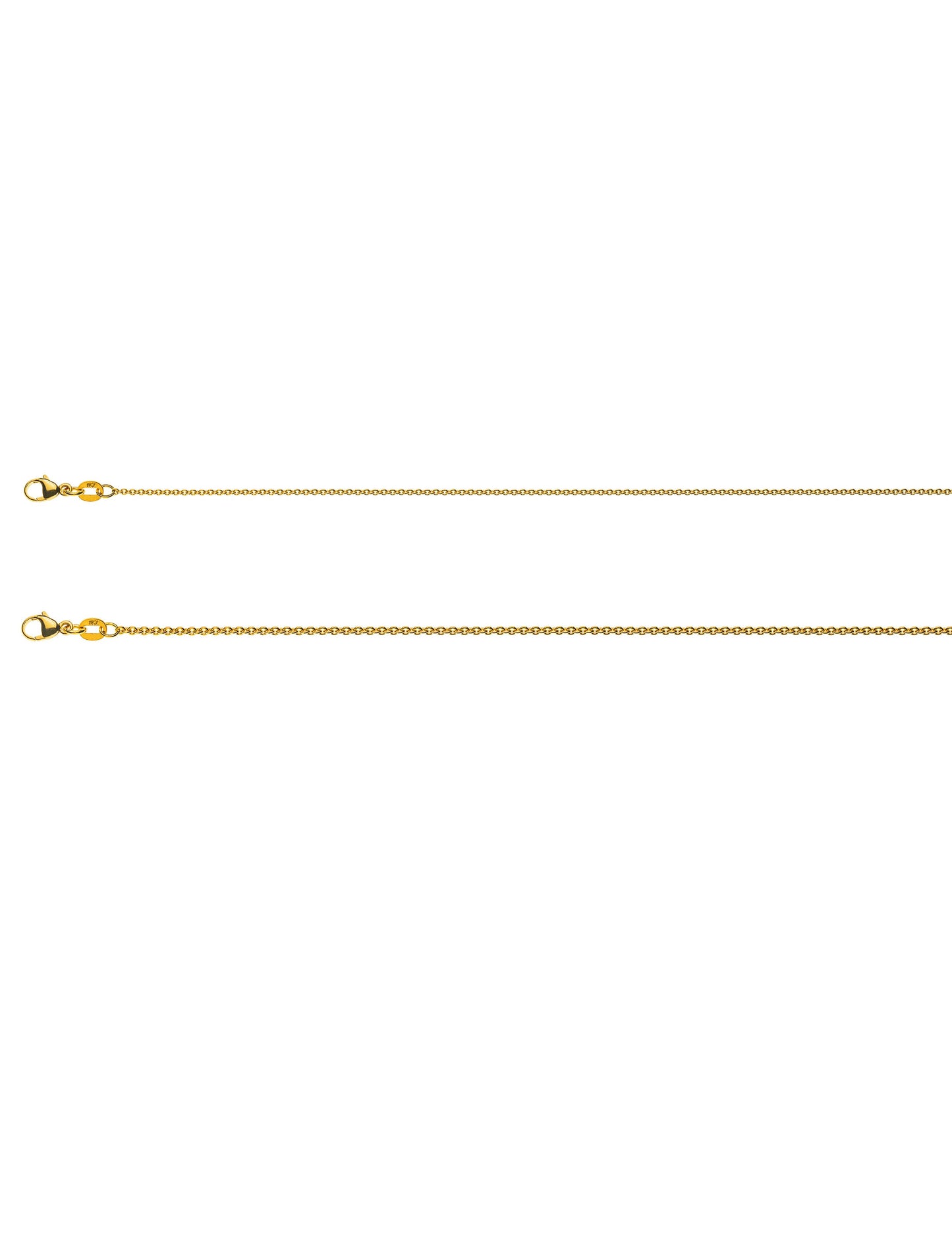 Halskette Rundanker (Gelbgold 375)