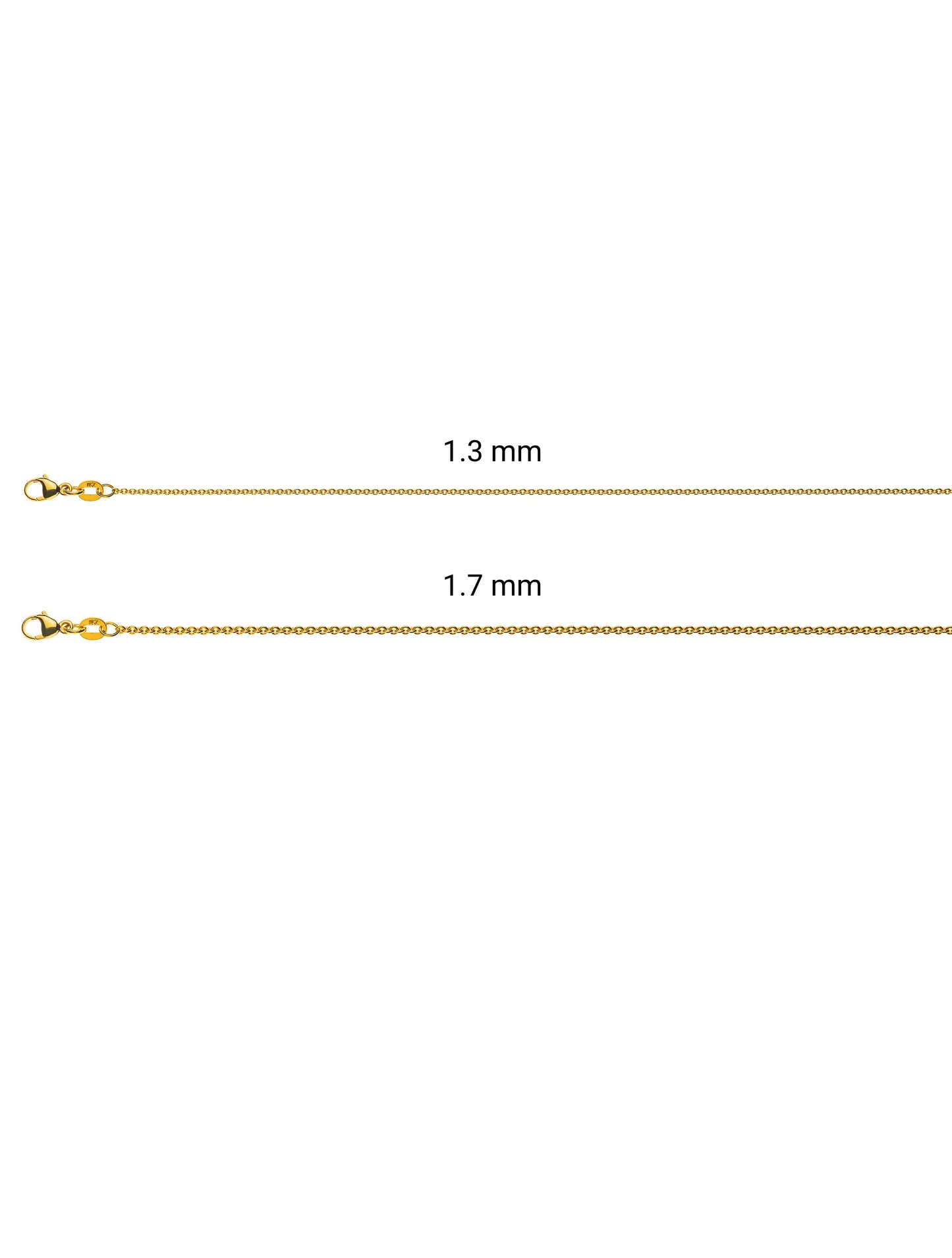 Halskette Rundanker (Gelbgold 375)