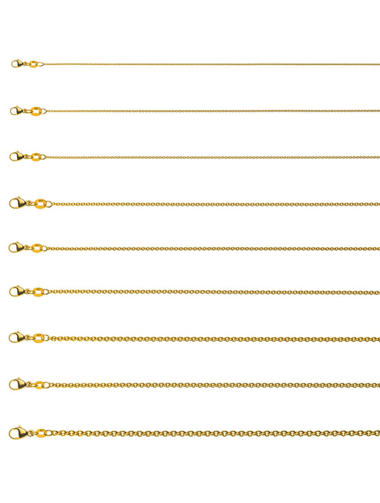 Halskette Rundanker (Gelbgold 750)
