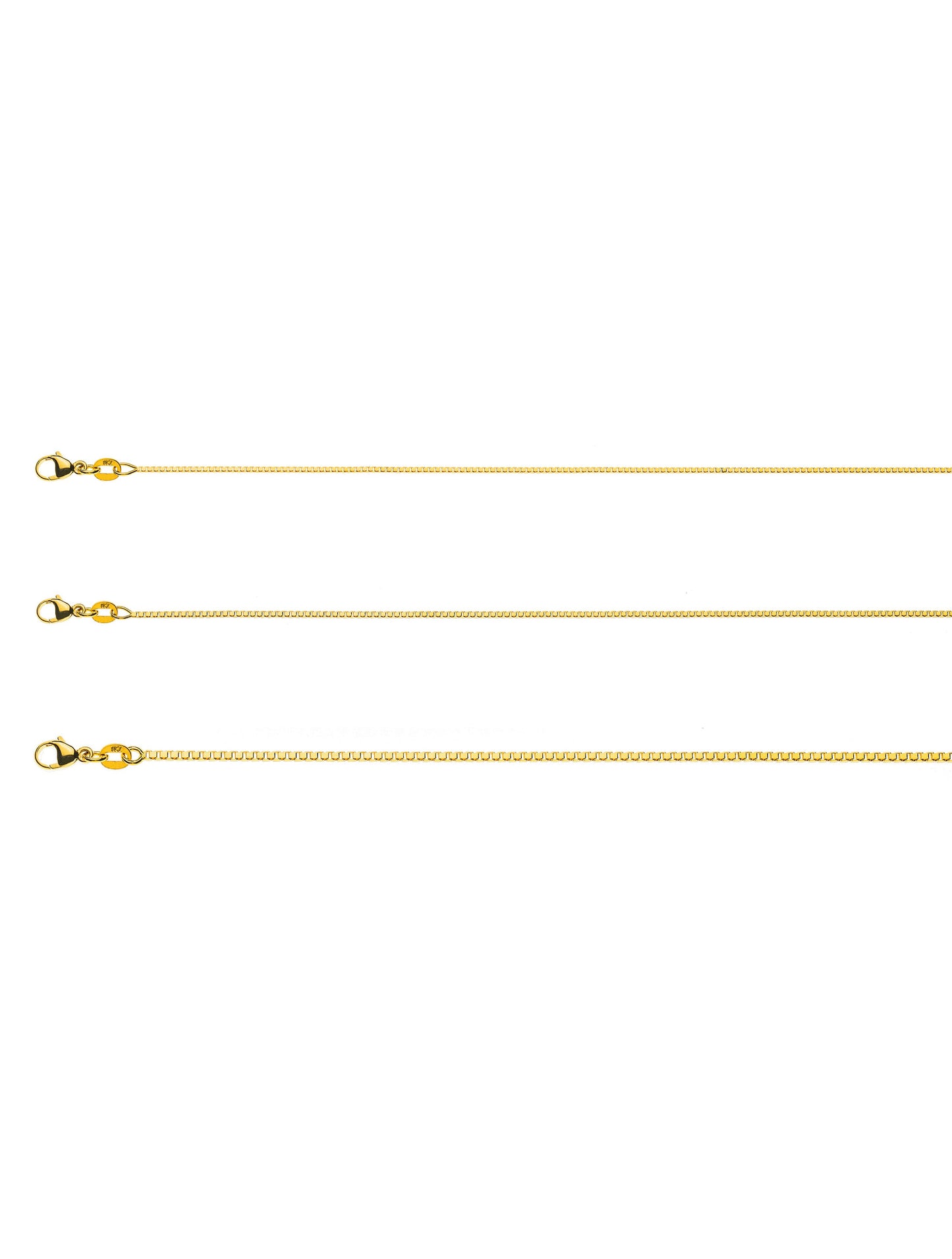 Halskette Venezianer diamantiert (Gelbgold 375)