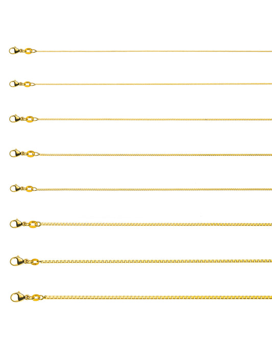 Halskette Venezianer diamantiert (Gelbgold 750)